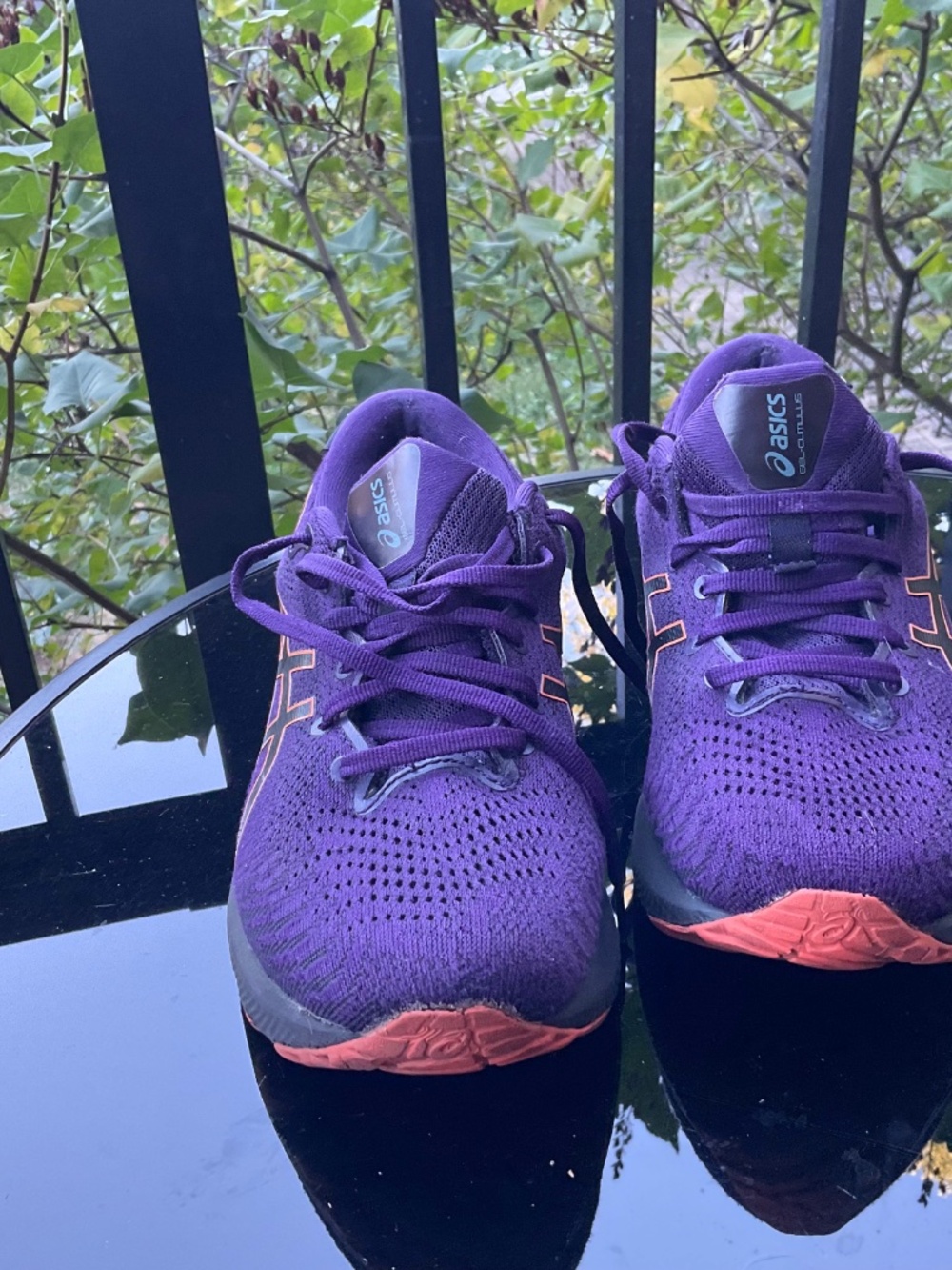 ASICS WOMNES Gel-Cumulus 24 Gore-Tex Size 9 Purple Running Shoes - Picture 6 of 9